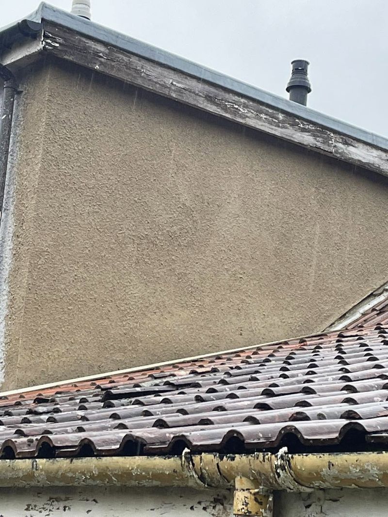 The dormer cheek with the finished render